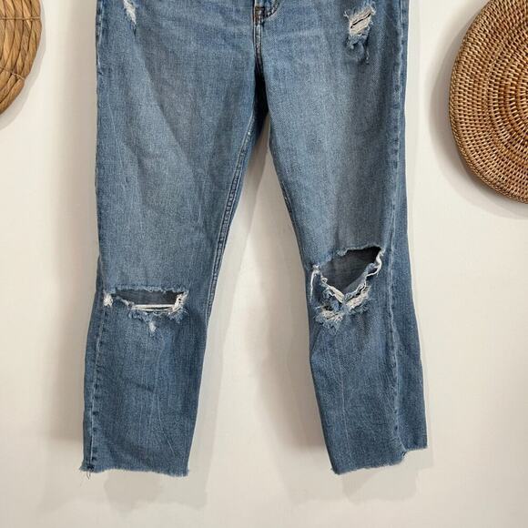 Abercrombie Straight Leg The Ankle Straight Ultra High Rise Jeans 28 / 6 - Picture 4 of 5